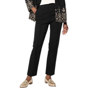 WynneCollection Women's Ankle Length FlatterFIT Cigarette Pant Black - Petite